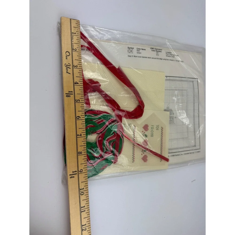 Vintage 1989 Current Counted Cross Stitch Jar Toppers Kit Set of 3 11044-5